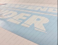 Contender Boat Logo Raised Domed 3D Decals 32" x 3.6" 2pcs.